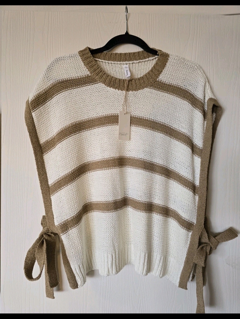 Wishlist The Ryleigh Side Tie Sweater Top Boho - Picture 4 of 9